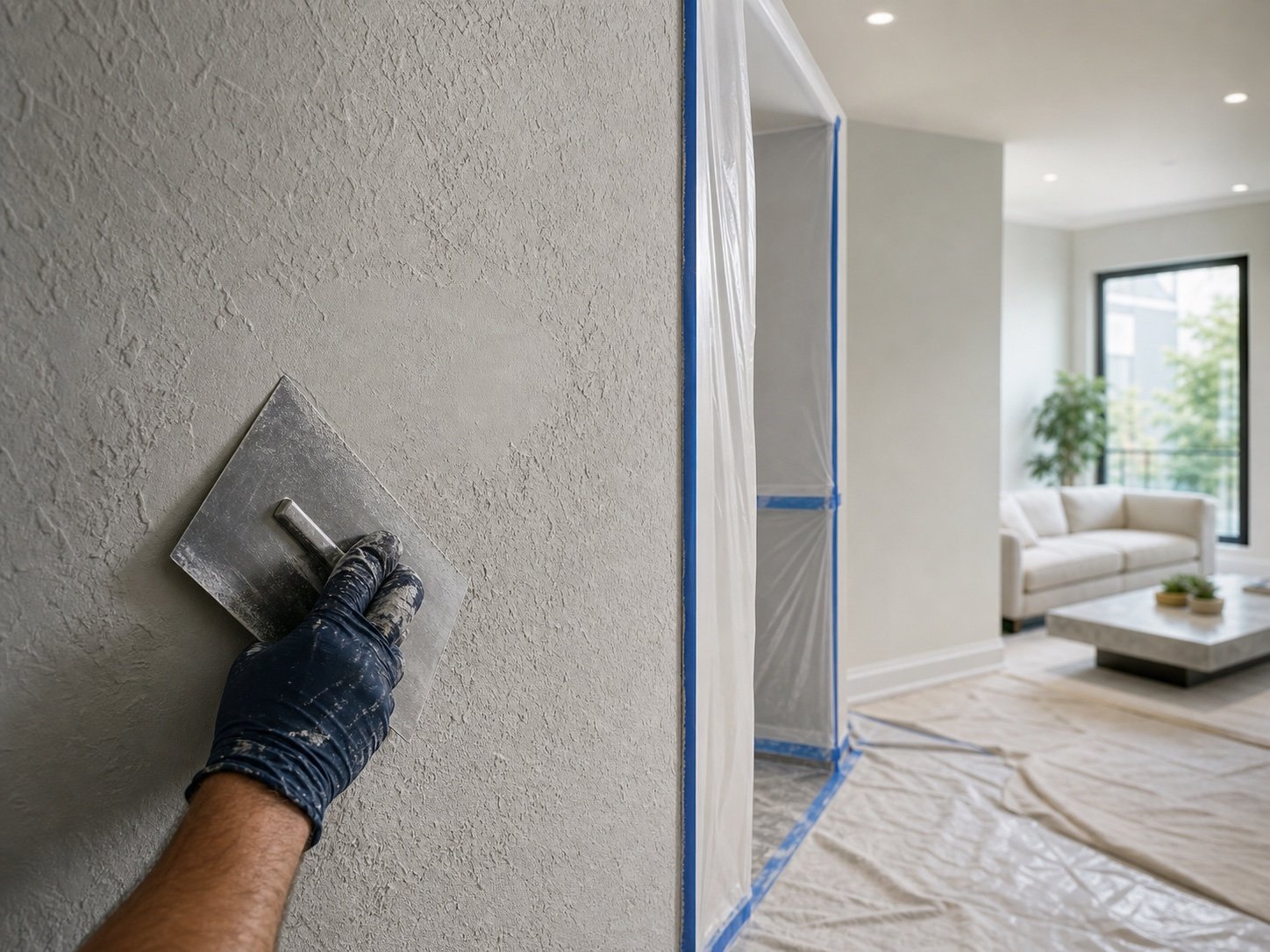 Texture & paint project by Moyeda Construction Group