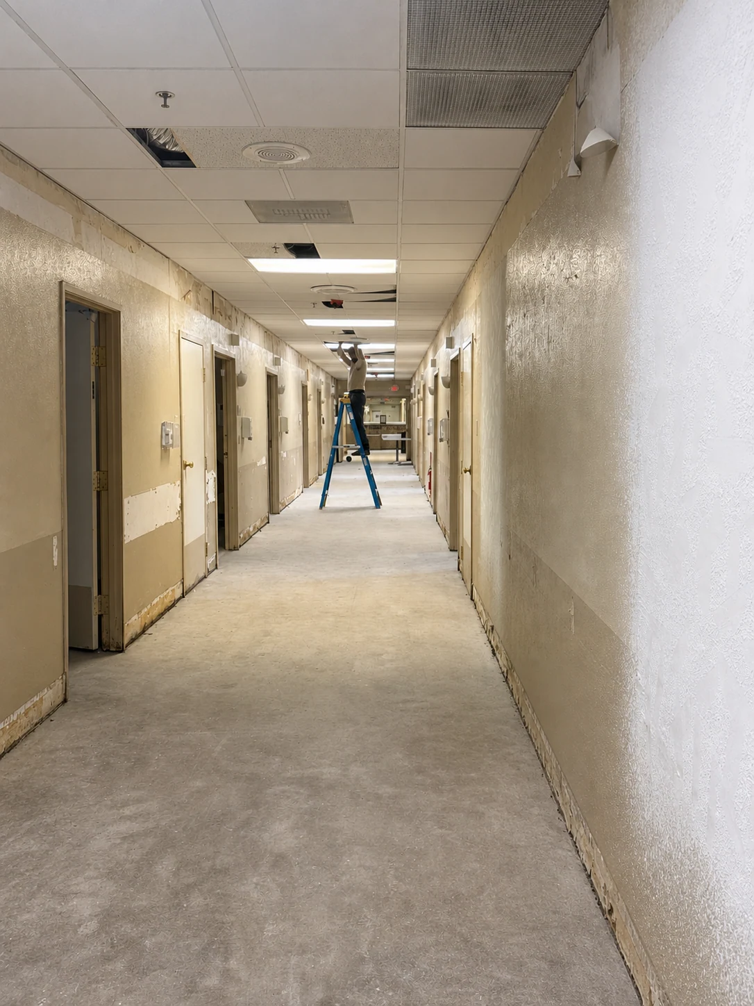 Clean, organized Moyeda commercial corridor project in progress