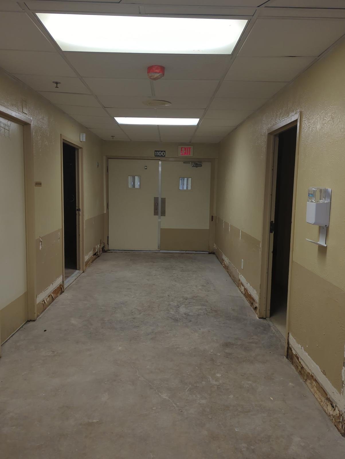 Corridor surface repair by Moyeda Construction Group